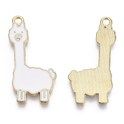 Подвески из эмали и сплава, без кадмия и без свинца, золотой свет, альпака