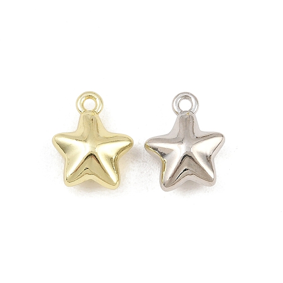 Alloy Charms, Star Charms, Rack Plating