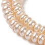 Natural Cultured Freshwater Pearl Beads Strands, Rondelle