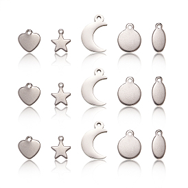 304 подвески из нержавеющей стали, зеркальная полировка, штамповка пустой метки