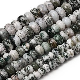 Натурального дерева агат бисер нитей, рондель