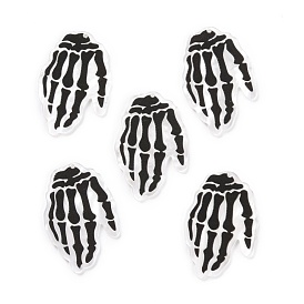 Acrylic Pendants, for Halloween, Skeleton Hands