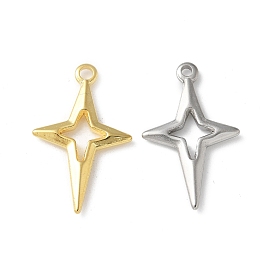 304 подвески из нержавеющей стали, звезда очарование, ионное покрытие (ip)