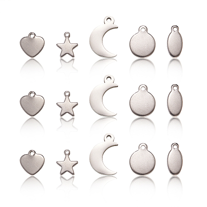 304 подвески из нержавеющей стали, зеркальная полировка, штамповка пустой метки