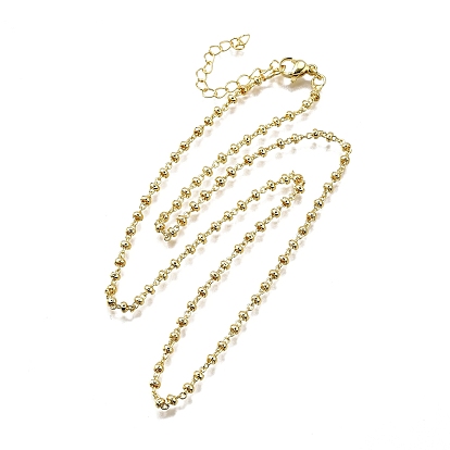 Ожерелья из латунных цепочек-ронделей, без свинца и без кадмия, долговечный, стойки покрытие