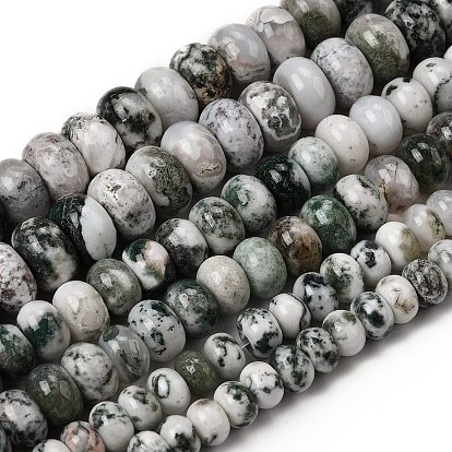 Натурального дерева агат бисер нитей, рондель