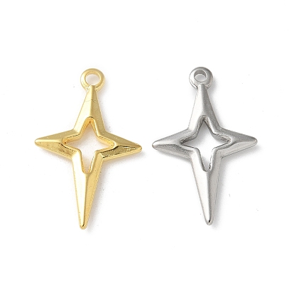304 подвески из нержавеющей стали, звезда очарование, ионное покрытие (ip)
