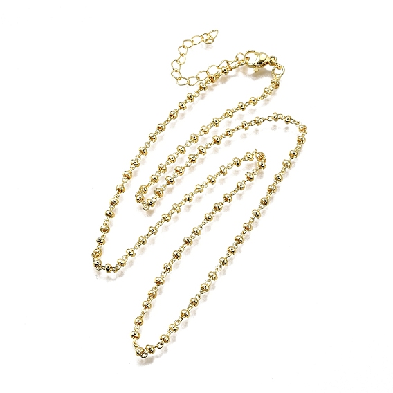 Ожерелья из латунных цепочек-ронделей, без свинца и без кадмия, долговечный, стойки покрытие