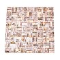 Natural Freshwater Shell Mosaic Tile Cabochons, Rectangle, Flat Back