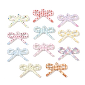 Непрозрачные печатные акриловые подвески, бантом