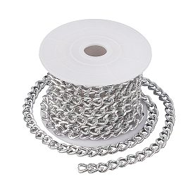 CHGCRAFT DIY Chain Necklace Making Kits, Including 3m Aluminium Curb Chain