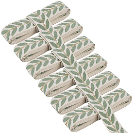 18 ярдов полиэстеровых листовых жаккардовых лент