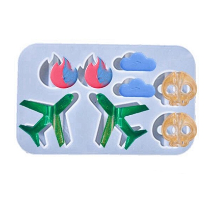 DIY Straw Topper Silicone Molds, for UV Resin & Epoxy Resin Decoration Making, Mixed Shapes