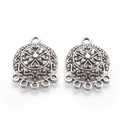 De style tibétain composants alliage de lustre, plat rond