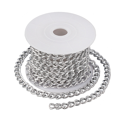DIY Chain Necklace Making Kits, Including 3m Aluminium Curb Chain
