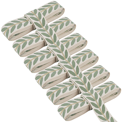 18 ярдов полиэстеровых листовых жаккардовых лент