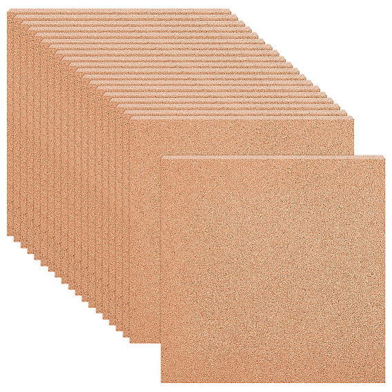 20шт. квадратные пробковые листы, для кухонных ковриков под горячее, кубки, бюллетень