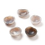 Raw Natural Agate Stone Ashtray Home Display Decorations, Dyed & Heated, Heart Bowl