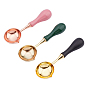 3Pcs 3 Style Brass Wax Sticks Melting Spoon, with Wood Handle