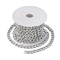 DIY Chain Necklace Making Kits, Including 3m Aluminium Curb Chain