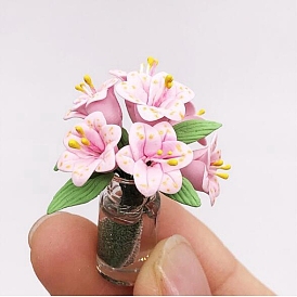 Mini Resin Flower Vase, Micro Landscape Home Dollhouse Accessories, Pretending Prop Decorations