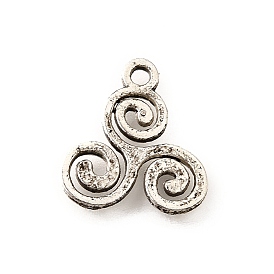 Сплавочные подвески тибетского стиля, амулеты трискеле/трискелион, без кадмия и без свинца