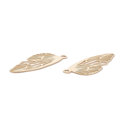 Ion Plating(IP) 316 Surgical Stainless Steel Pendants, Insect Wing