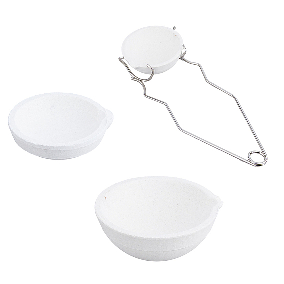 Наборы инструментов для плавки золота и серебра, включая 304 щипцы для тиглей из нержавеющей стали, мини кварцевый тигель своими руками