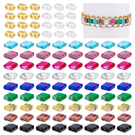 240шт. 11 стили гальванически покрытые немагнитные синтетические гематитовые бусины и стеклянные бисерные бусины, наборы фурнитуры