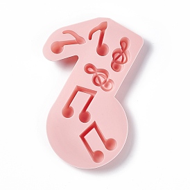 DIY Musical Note Food Grade Silicone Molds, Fondant Molds, For DIY Cake Decoration, Chocolate, Candy, UV Resin & Epoxy Resin Jewelry Making