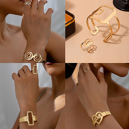 Сплав ювелирных изделий, включая браслеты-манжеты и манжетные кольца для женщин