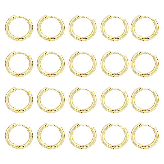 20шт. серьги-кольца Huggie Hoop из нержавеющей стали