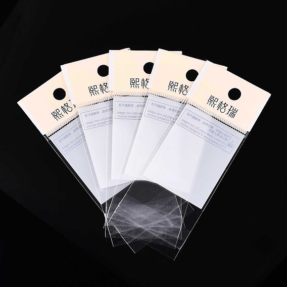 Прямоугольник ОПП целлофановые мешки, самозапечатывающиеся пакеты с отверстием для подвешивания