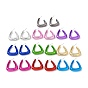 Triangle Acrylic Stud Earrings, Half Hoop Earrings with 316 Surgical Stainless Steel Pins