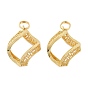 Латунные подвески, ромб, с целью перехода в кольце, без кадмия и без свинца, стойки покрытие, долговечный, ромб