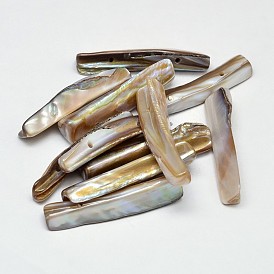 Natural Freshwater Shell Rectangle Beads