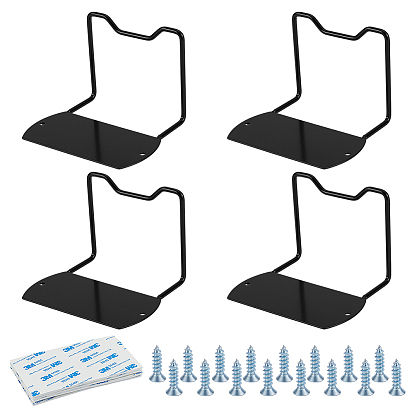 8 Bags Iron Mattress Anti-slip Fixator, Black