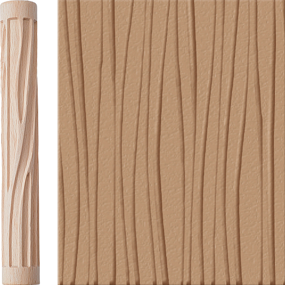 Стержень для тиснения из дерева, валик для моделирования из глины, скалки текстуры, колонка