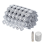 Acrylic & Rhinestone Mesh Wrap Roll, for DIY Wedding Party Favors Decorations Craft
