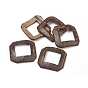 Coconut Linking Rings, for DIY Craft Jewelry Making, Square