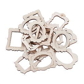 Незавершенные украшения из дерева, поделки товары для рукоделия, фоторамка