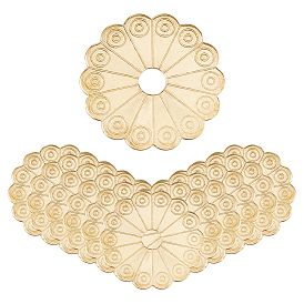 12шт. латунные цветочные шайбы, для ручек и ручек для коробок