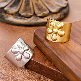 304 открытые кольца манжеты из нержавеющей стали, цветок