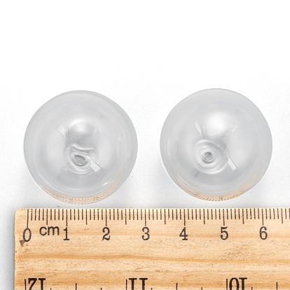 Round Handmade Blown Glass Globe Ball Bottles, for Glass Vial Pendants Making