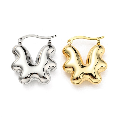 Серьги-кольца с цветами, украшения из латуни для женщин, без кадмия и без свинца