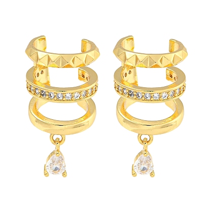 Серьги-манжеты из циркония, для женщин