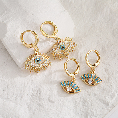 Женские серьги «дьявольский глаз» - уникальные украшения с микроинкрустацией медью