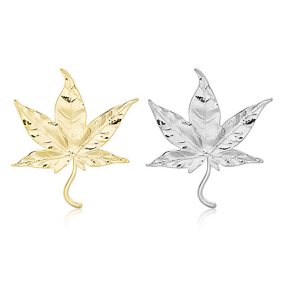 Fashionable Vintage Maple Leaf Brooch Pin for Clothing Accessories