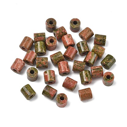 Бусины из природных Unakite, колонка