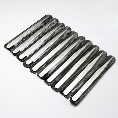 Iron Beading Tweezers, 125x9.2x2.5mm